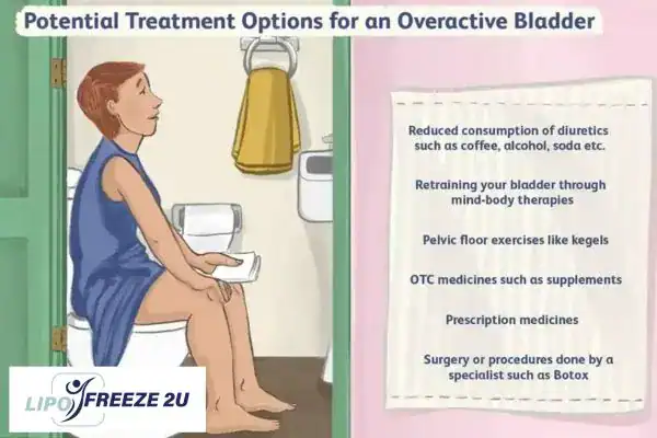 image of woman on toilet because of an overactive bladder Berkhamsted