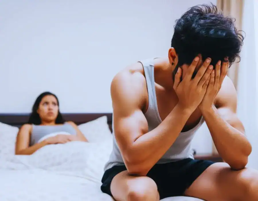 Image of upset man in need of erectile dysfunction treatment Berkhamsted